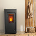 Raumluftunabhängiger Pelletofen (konzentrischer Anschluss oben) - Vulcano Silenzio UP - 9,2 kW